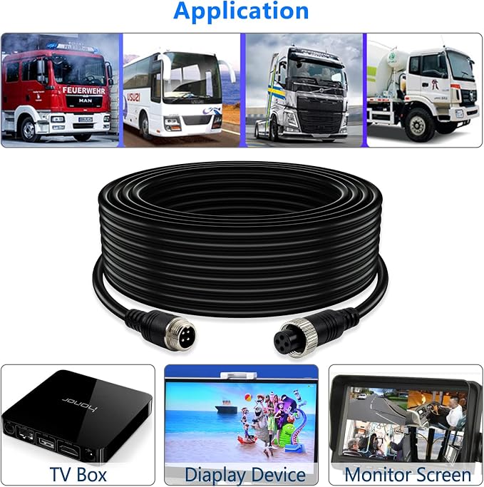 Car Video 4-Pin Aviation Extension Cable - Image 5