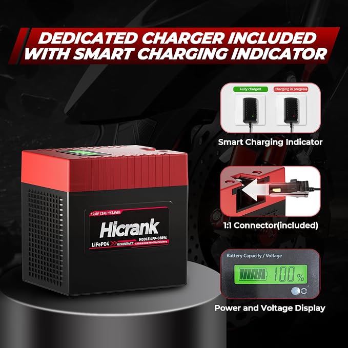 Lithium LiFePO4 Power Wheels Ride On Toy Replacement Battery 12V 12Ah, 2X - Image 5