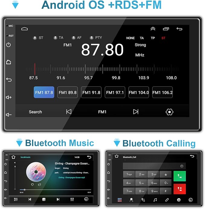 Double Din Car Radio Support Wireless CarPlay & Wireless Android Auto, 7 Inch - Image 7