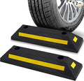 Pyle 2-Pack Heavy Duty Rubber Wheel Stops by PyleUSA