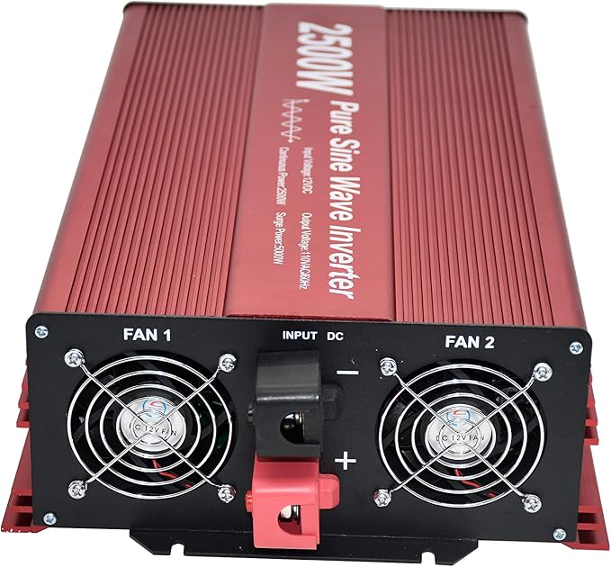 2500W Pure Sine Wave Inverter 12V to 120V AC - Image 8