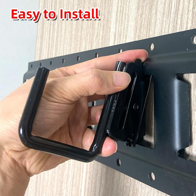 12PCS E Track J Hooks Heavy Duty E Track X Track Steel Hanger, Spring Fitting E - Image 7