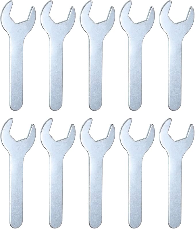 HARFINGTON 10pcs Small Wrench Open End Wrench 23x126x2.8mm Metric U-Shaped by HARFINGTON