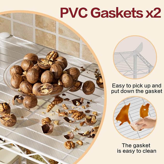SINGAYE 2 Small Wire Shelves Garage Pantry Close Home Organizers and Storage - Image 7