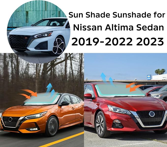 INSAUTO for Altima 2024 Windshield Sun Shade Sunshade for Nissan Altima Sedan - Image 2