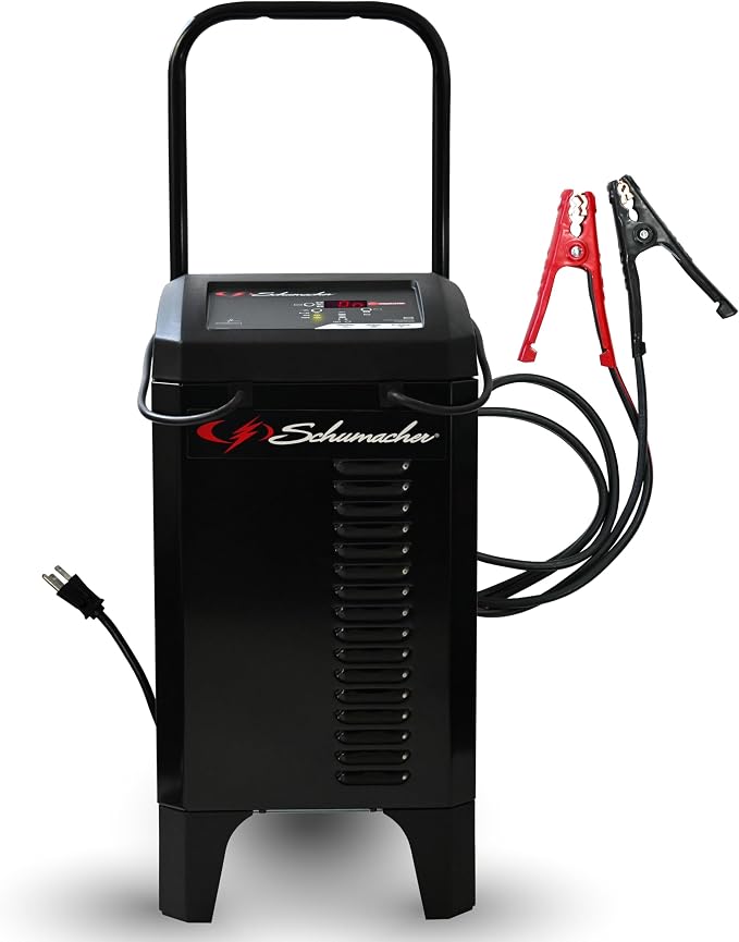 Schumacher Electric Wheeled Battery Charger and Engine Starter, Fully Automatic by SchumacherElectric
