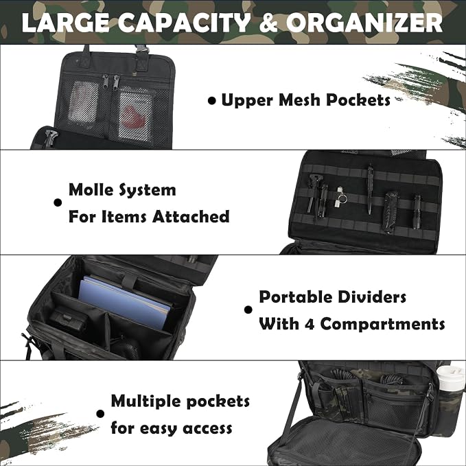 Patrol Bag Law Enforcement, Police Gear Car Front Seat Vehicle Organizer Bags - Image 2