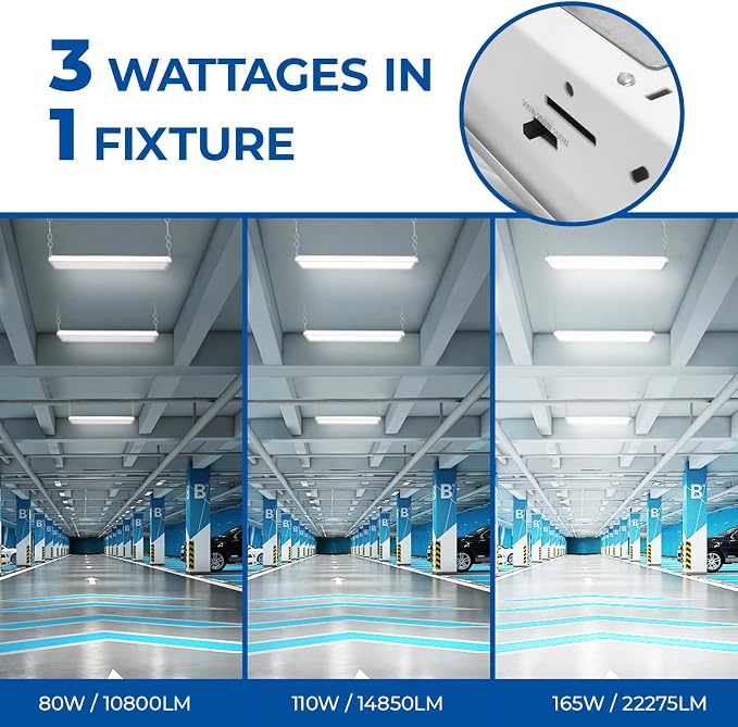 CINOTON 2FT 165W/110W/80W LED Shop Light - Image 3