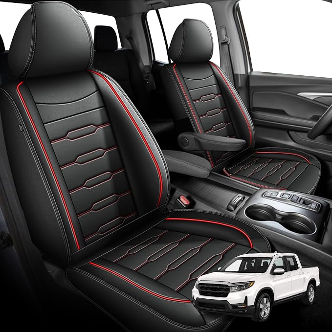 Seat Covers Fit for Honda Ridgeline 2006-2024 2025: Crew Cab 5 Seats Car Seat by AOMSAZTO