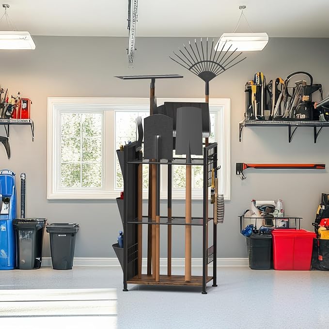YBING Garden Tool Organizer, Yard Tool Stand - Image 8