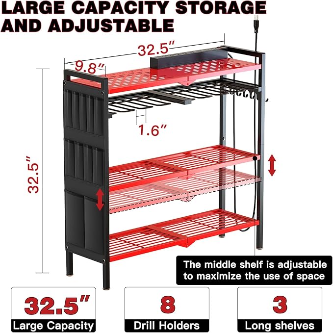 Large Power Tool Organizer Cart - Image 4
