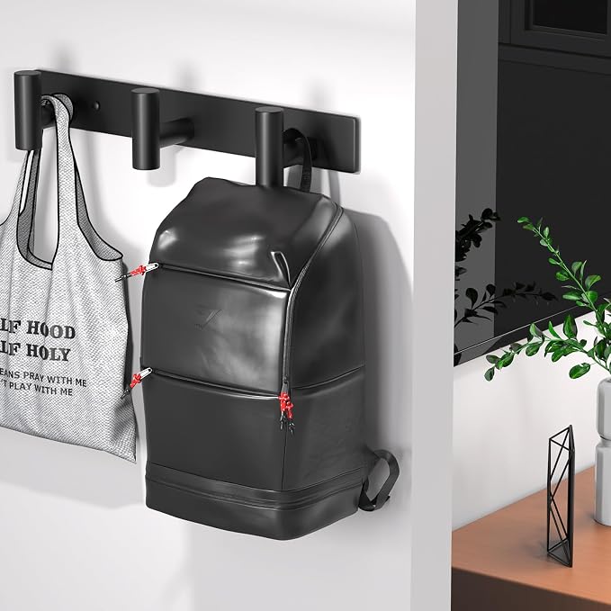 Coat Rack Wall Mounted with 3 Hooks, Heavy Duty Wall Hooks - Image 6