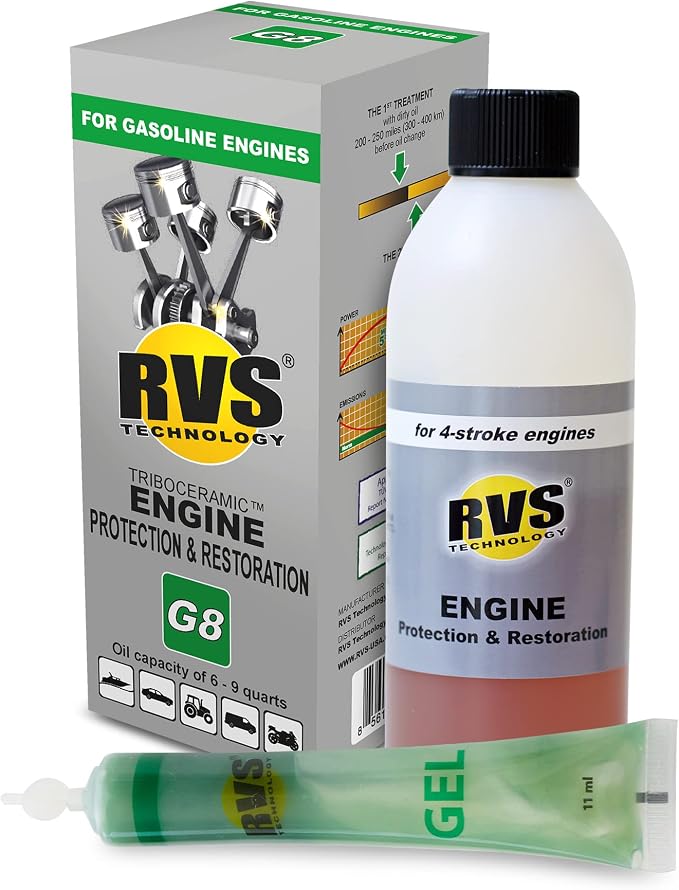 G8 Engine oil Treatment. for Gasoline Engines by RVSTechnology