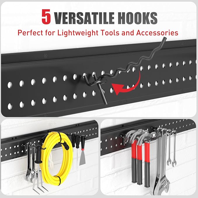 Garage Tool Organizer Wall Mount 96 inches - Image 5