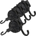 Bungee Cords with Hooks Heavy Duty, Flat Adjustable Bungee Cords with Hooks 40 by Rugtol