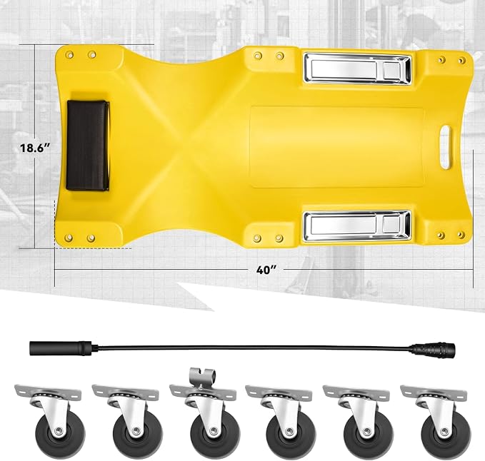 Auto Dynasty 40 Inches Mechanic Creeper, Automotive Garage Repair Low Profile - Image 5