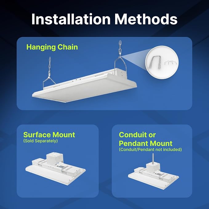 2 FT Linear LED Shop Lights, 170LM Bay Ceiling Shop Light - Image 8
