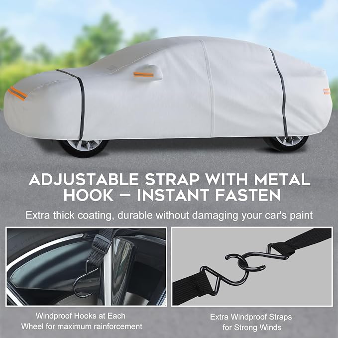 Car Cover Waterproof All Weather, 6 Layers - Image 5