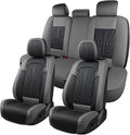 Leather Car Seat Covers, Car Seat Protector Waterproof, Seat Covers Full Set by MINGBRONCARSEATCOVER