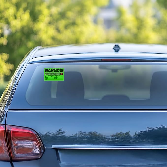 easykart labels 50 Parking Violation Sticker - Image 5