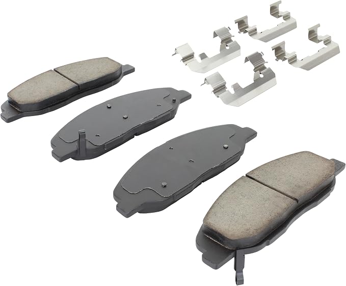 Premium Semi-Metallic Front Brake Pads Compatible - Image 2