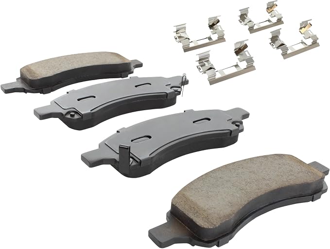 Premium Semi-Metallic Front Brake Pads Compatible - Image 2