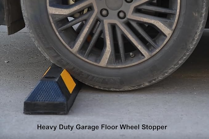 OrangeStar 72" Rubber Parking Curb, Heavy Duty Garage Floor Wheel Stopper - Image 7