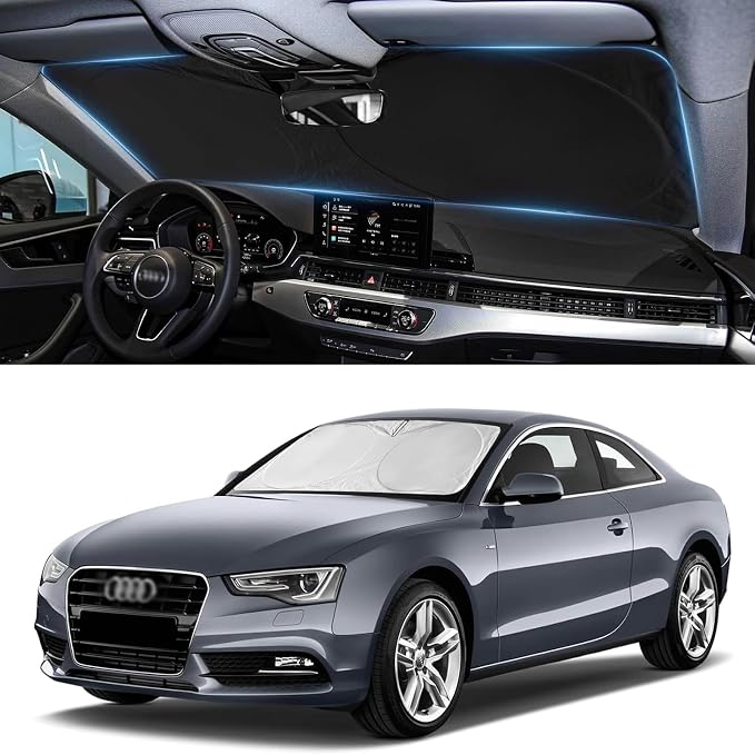 Custom Windshield Sunshade for Audi A4 A5 & S5 RS5 2018-2022 2023 2024 2025 by INSAUTO