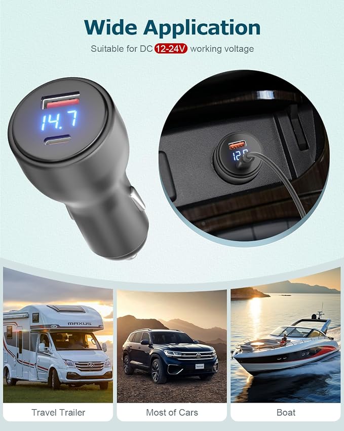3 in 1 Starlink Mini Cable Cigarette Lighter 10FT Car Adapter - Image 6