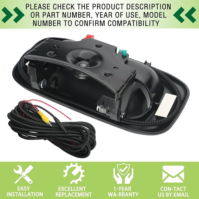 Backup Camera Tailgate Handle Rear View Camera Liftgate Latch Handle Compatible - Image 7