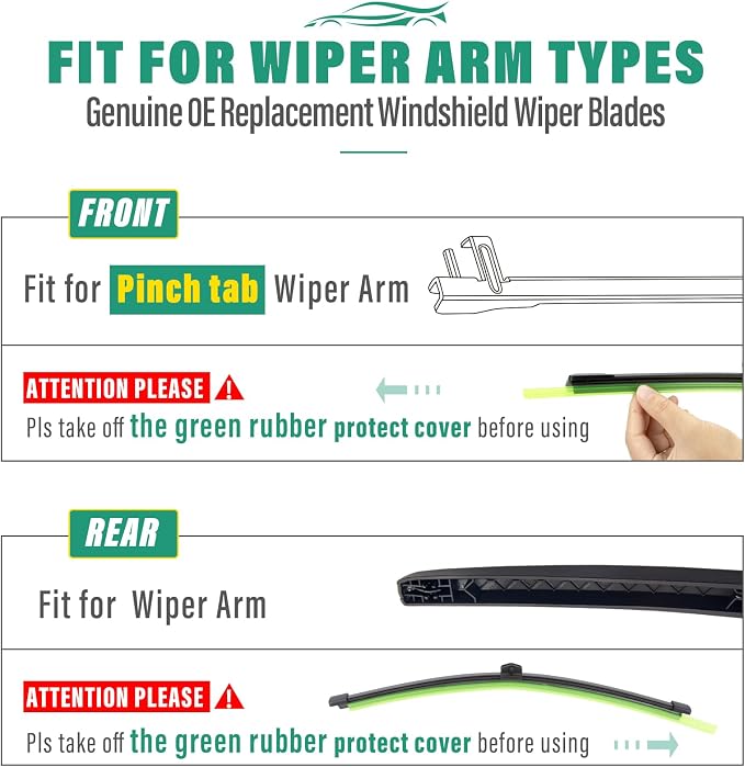 26" 26" 13" Windshield Wiper Blades Replacement - Image 8