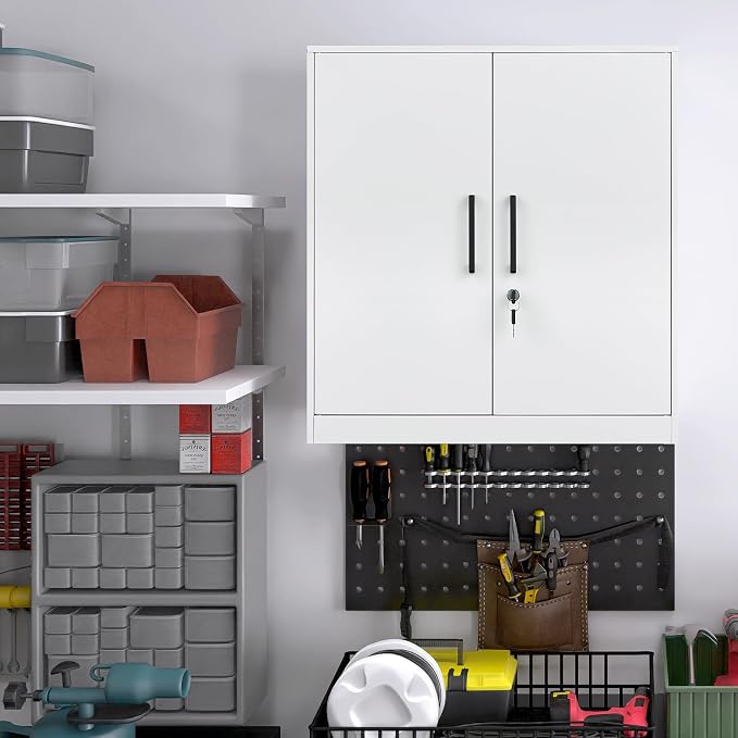 LUCYPAL Locking Storage Cabinets, Metal Cabinet - Image 2