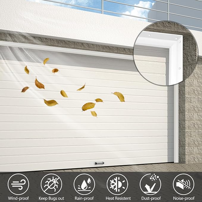 Gaahing Garage Door Top and Sides Seal Strip, Universal Weather Stripping - Image 2
