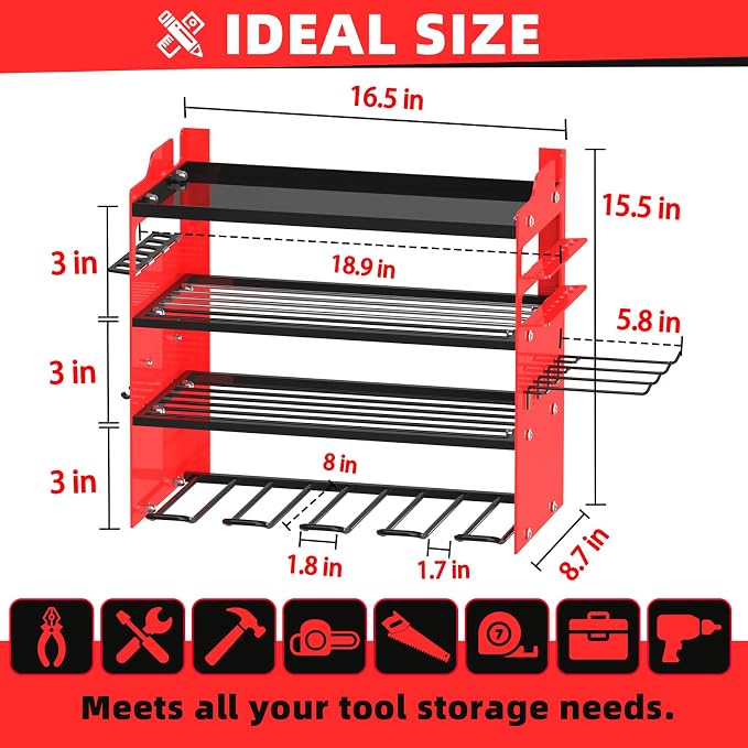 Power Tool Organizer Wall Mount - Image 2