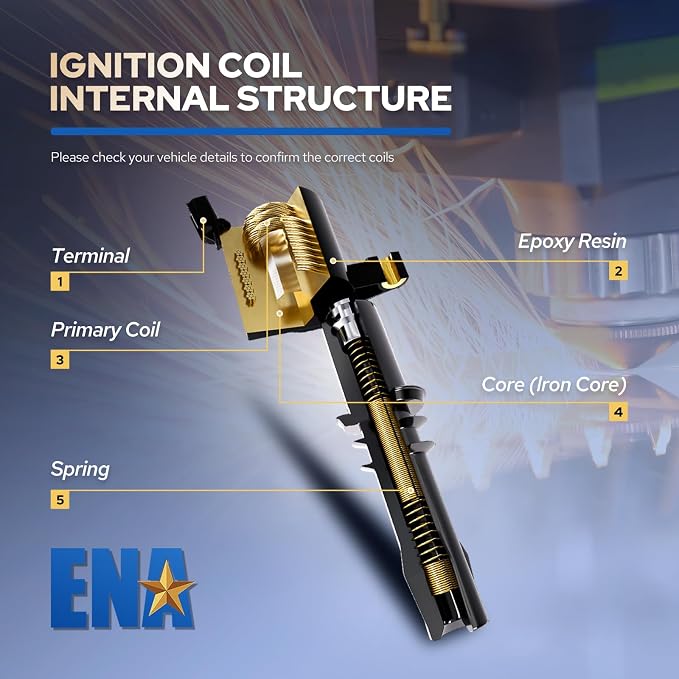 ENA Set of 6 Ignition Coil Pack 2000 2001 3.3 3.5 Compatible - Image 5