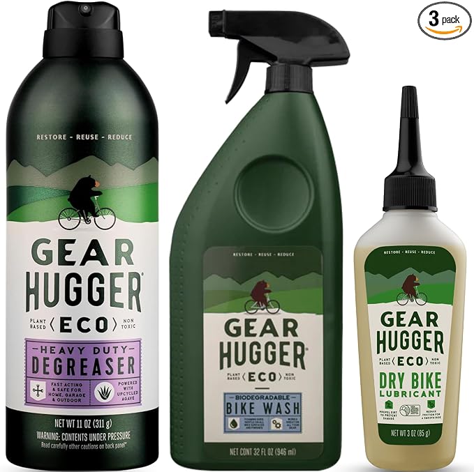 Bike Bundle - Bike Wash, Degreaser & Bike Lubricant - Eco-Friendly & by GearHugger