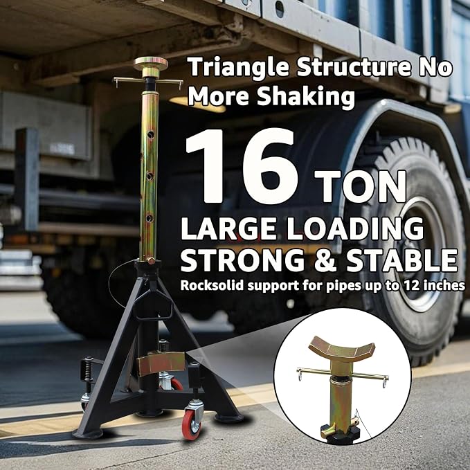BESTOOL 16 Ton Heavy Duty Jack Stands – 35, 000 lbs Capacity, Adjustable 26" to - Image 3