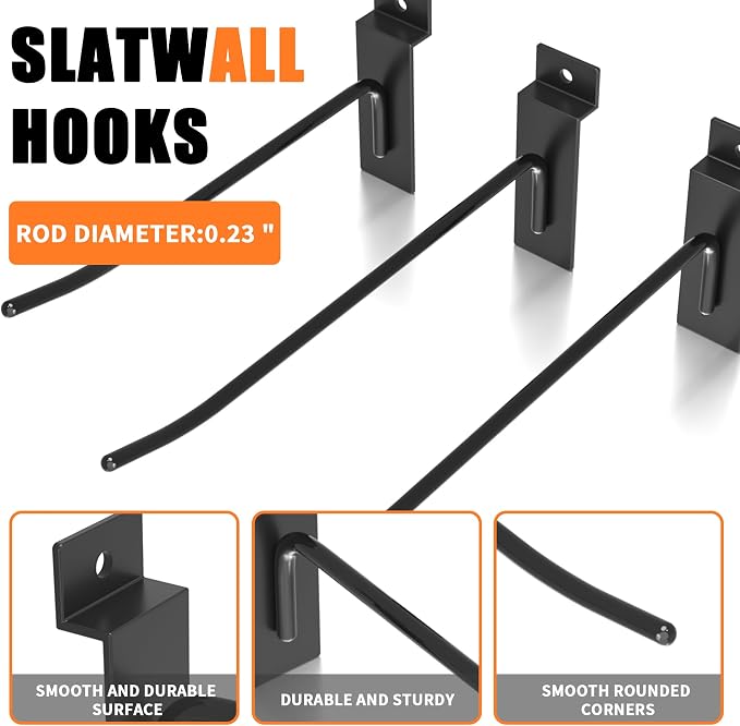 Heavy-Duty Slatwall Hooks - Image 5