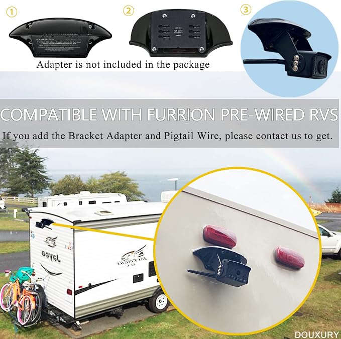 Wireless Backup Camera for RV Truck Trailer Camper Bus 5th Wheel 3 Rear/Side - Image 6