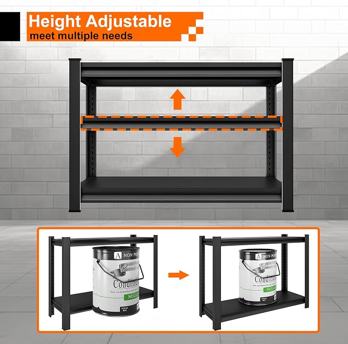 Garage Storage Shelves Heavy Duty, 48”W Shelving Units and Storage Rack - Image 6