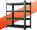 54''H Heavy Duty Metal Shelving Unit, 2000 lbs Total Capacity, Dual-Layer Column by HYMNXEMO