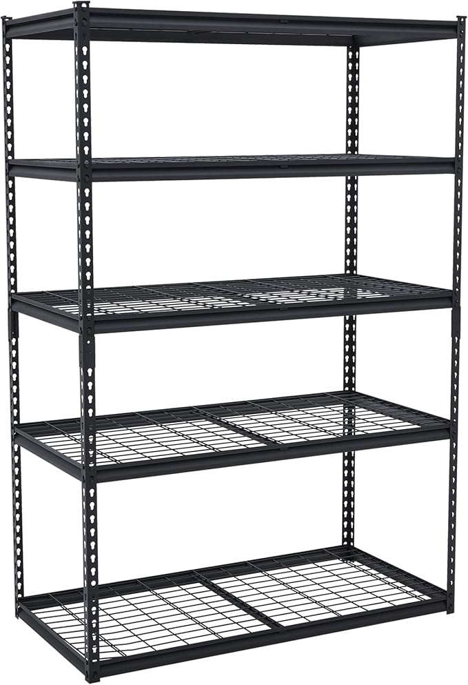 400LBS Storage Shelves，71" H x 48'' W x 24" D Storage Shelves, 5-Tier by HOME