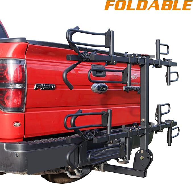 Young 4-Bike Rack Hitch Mount Platform Style Carrier - Image 3