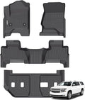 GINOWY-Floor Mats for Chevy Suburban/GMC Yukon XL 2015-2020 2nd Row by GINOWY