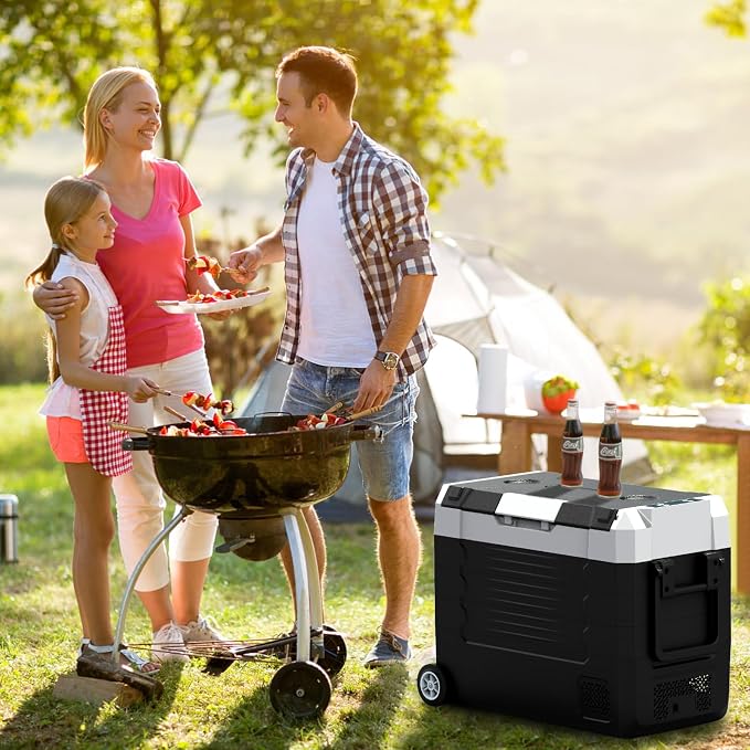 SubSun Electric Cooler, 58QT Car Refrigerator, Portable Freezer 12V/24V DC and - Image 9