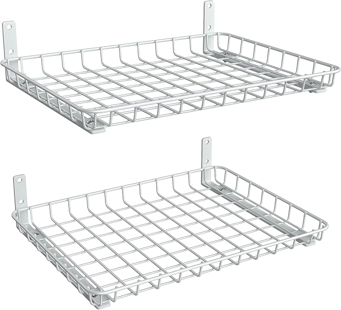 TORACK 2-Pack 12x18 Inch Wall-Mounted Shelves, Garage Wall Shelf by TORACK