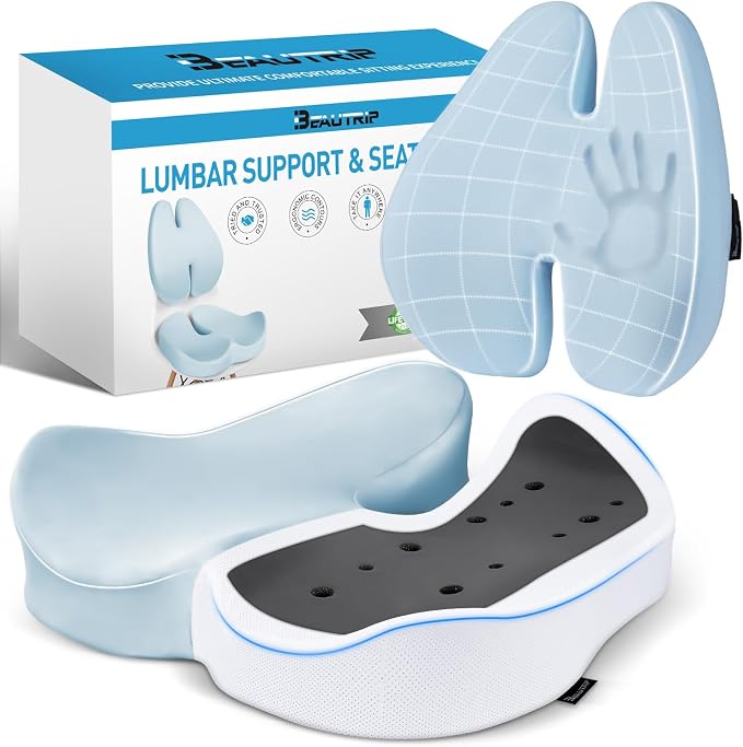BEAUTRIP Seat Cushion & Lumbar Support Pillow by BEAUTRIP