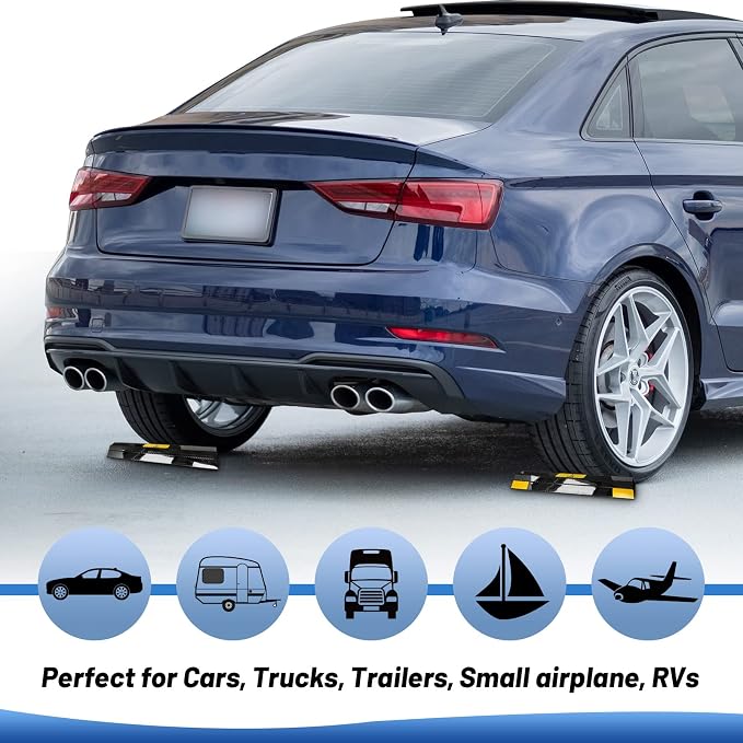 ROBLOCK New Updated 18" 2 PCS Heavy Duty Car Stopper - Image 4