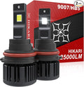 Hikari 2025 25000LM 9007 HB5 Dual Beam LED Bulbs, Fog Light, 45W Upgraded Core by HIKARI