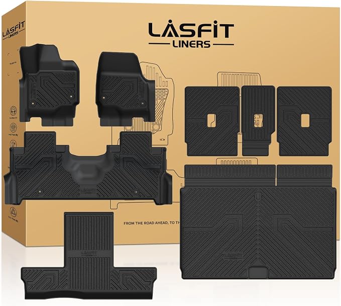 LASFIT Floor Mats & Cargo with Backrest Mat by LASFIT